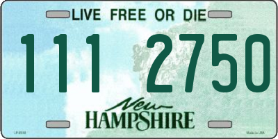 NH license plate 1112750
