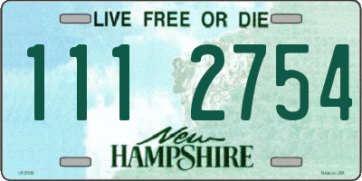NH license plate 1112754
