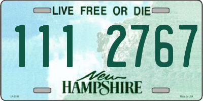 NH license plate 1112767