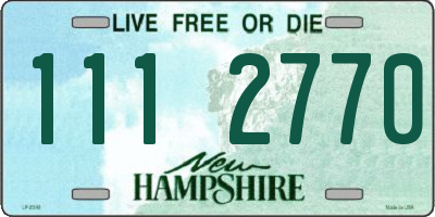 NH license plate 1112770
