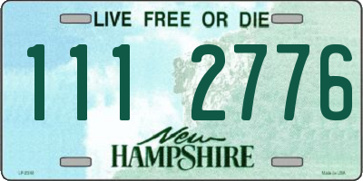 NH license plate 1112776
