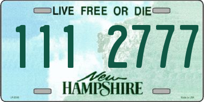 NH license plate 1112777