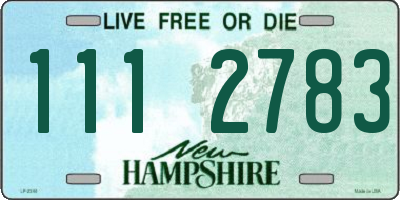 NH license plate 1112783