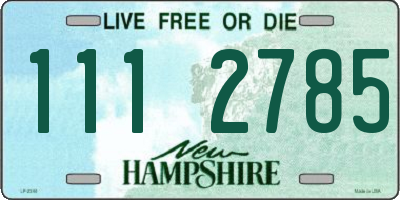 NH license plate 1112785