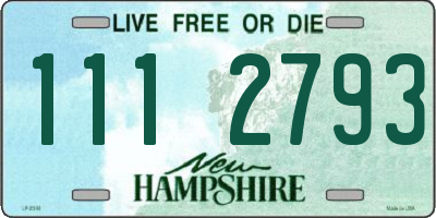 NH license plate 1112793