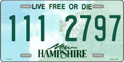 NH license plate 1112797