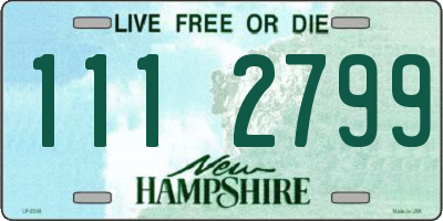 NH license plate 1112799