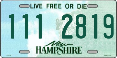 NH license plate 1112819