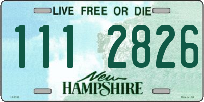 NH license plate 1112826
