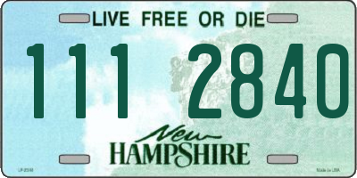 NH license plate 1112840