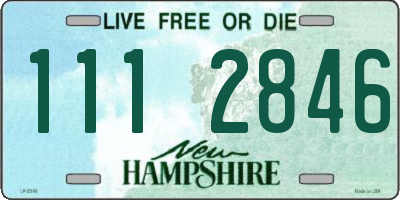 NH license plate 1112846