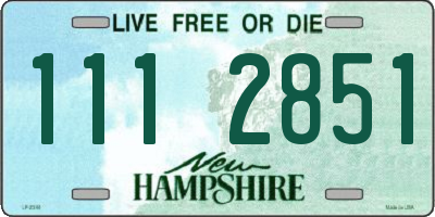 NH license plate 1112851