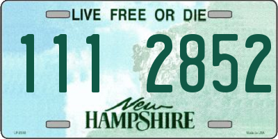 NH license plate 1112852