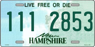 NH license plate 1112853