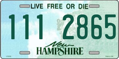 NH license plate 1112865