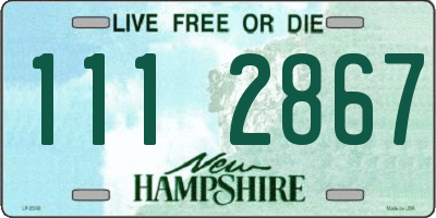 NH license plate 1112867