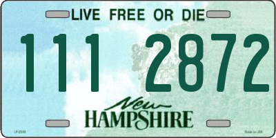 NH license plate 1112872
