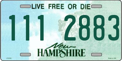 NH license plate 1112883