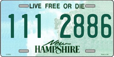 NH license plate 1112886