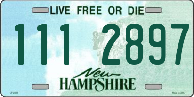 NH license plate 1112897