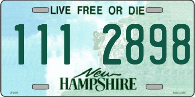 NH license plate 1112898