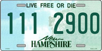 NH license plate 1112900