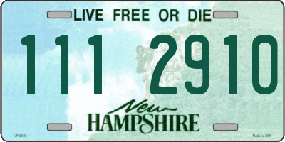 NH license plate 1112910