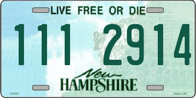 NH license plate 1112914
