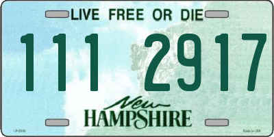 NH license plate 1112917