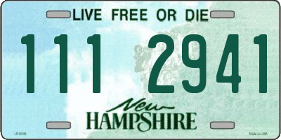 NH license plate 1112941