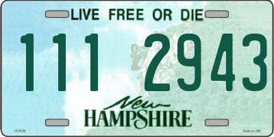 NH license plate 1112943
