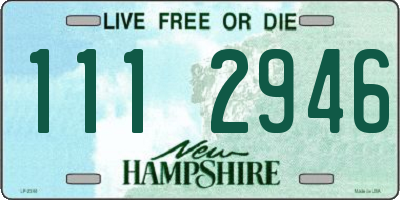 NH license plate 1112946