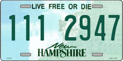 NH license plate 1112947