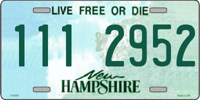 NH license plate 1112952