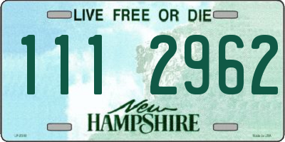 NH license plate 1112962