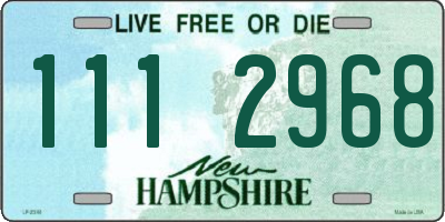 NH license plate 1112968