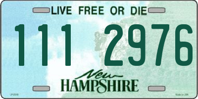 NH license plate 1112976