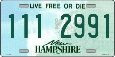 NH license plate 1112991
