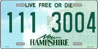NH license plate 1113004