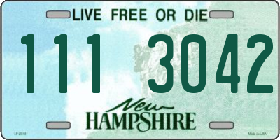 NH license plate 1113042