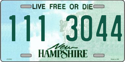 NH license plate 1113044