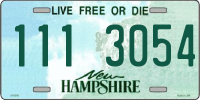 NH license plate 1113054