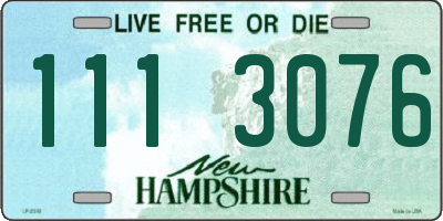 NH license plate 1113076