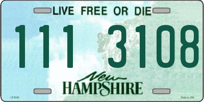 NH license plate 1113108