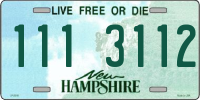 NH license plate 1113112