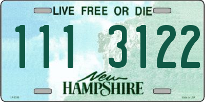 NH license plate 1113122