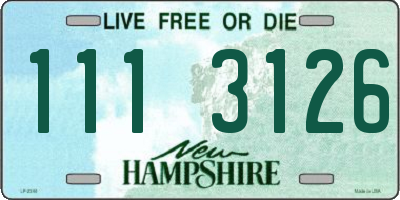NH license plate 1113126