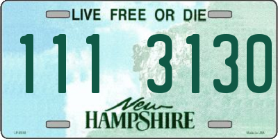 NH license plate 1113130
