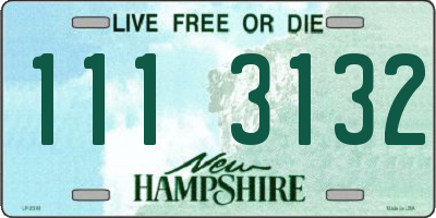 NH license plate 1113132