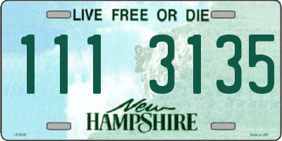 NH license plate 1113135